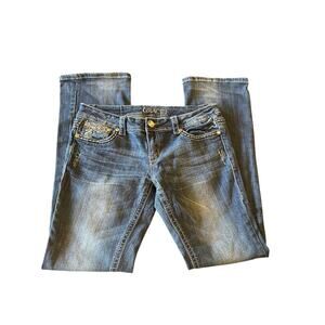 GRACE in LA Denim Women’s Denim Jeans Rhinestone Pocket Details Size 29